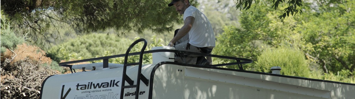 peinture toit de caravane