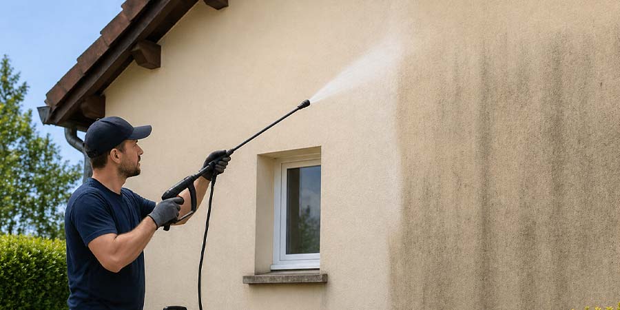 Comment nettoyer un mur extérieur sans l’abîmer ?