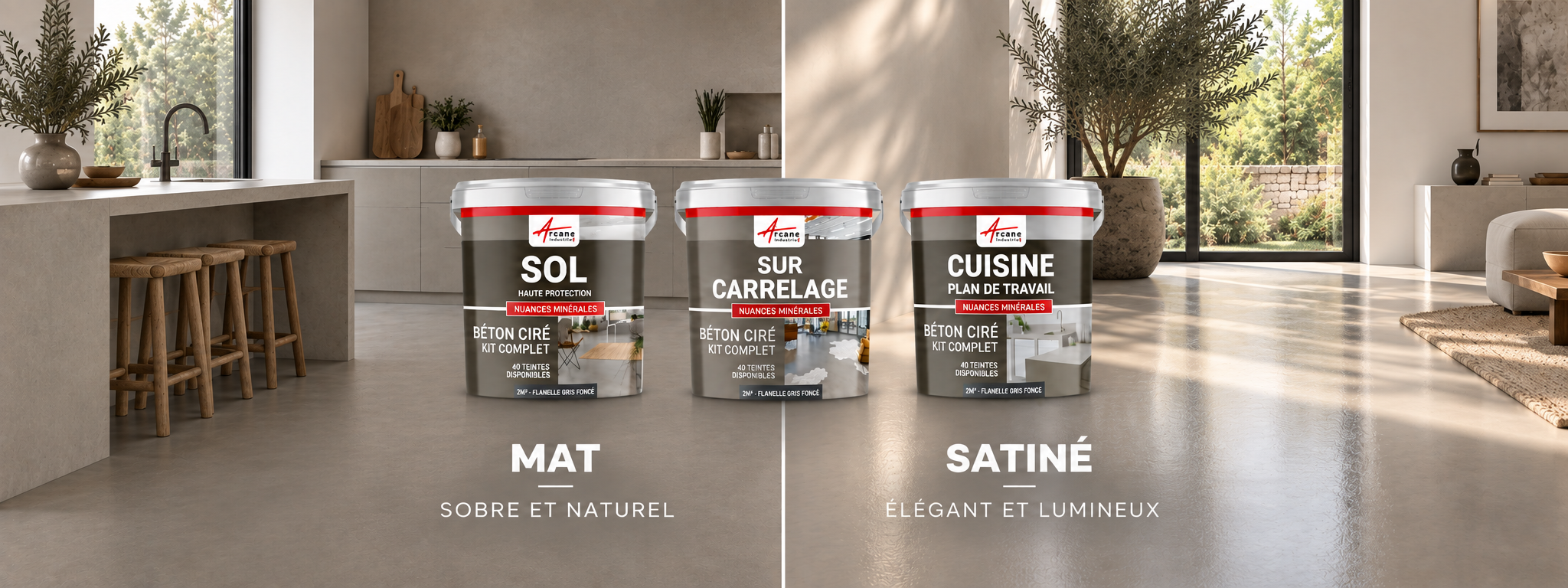 Béton ciré : comment choisir entre une finition mate, satinée ou brillante ?