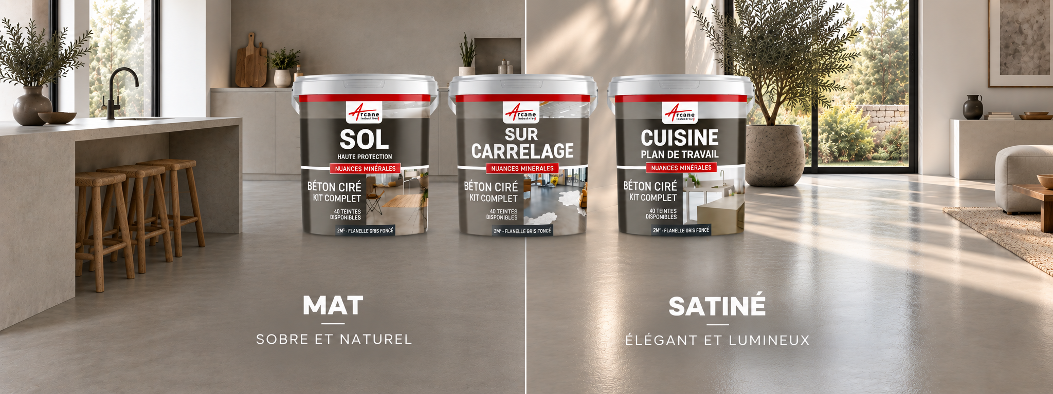 Découvrir les kits béton ciré