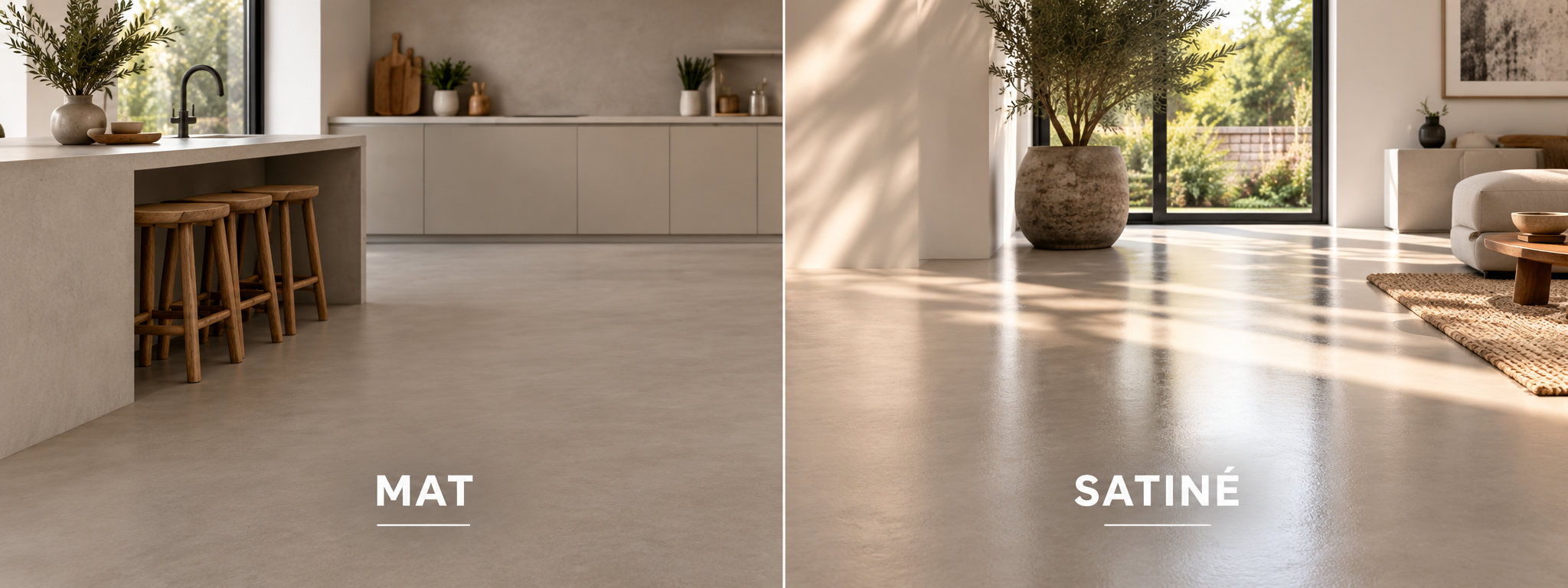 Béton ciré : comment choisir entre une finition mate, satinée ou brillante ?